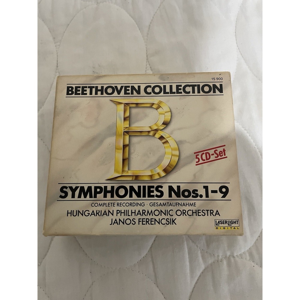 Beethoven Symphonies 1–9 Hungarian Philharmonic 5 CD Set 1988 Laserlight